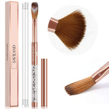 1pcs Bronze Gold Acrylic Nail Brush Size 16