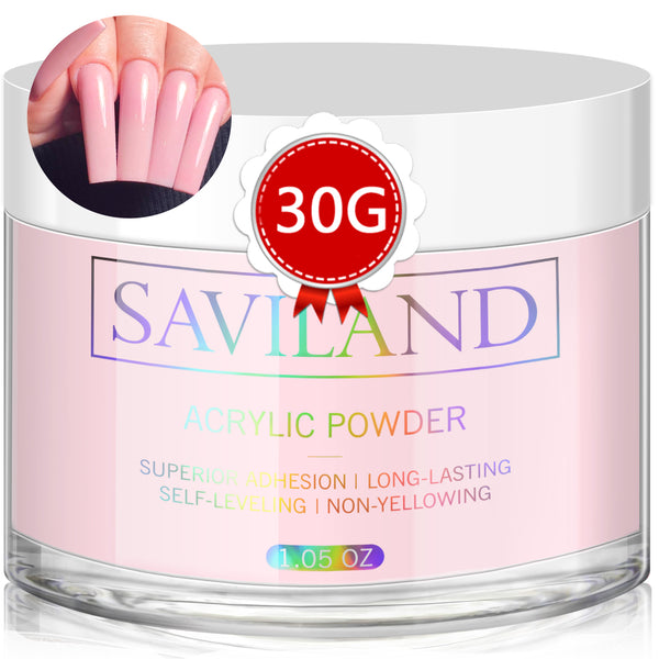 Pink Acrylic Powder - 30g Professional Nail Extension Powder