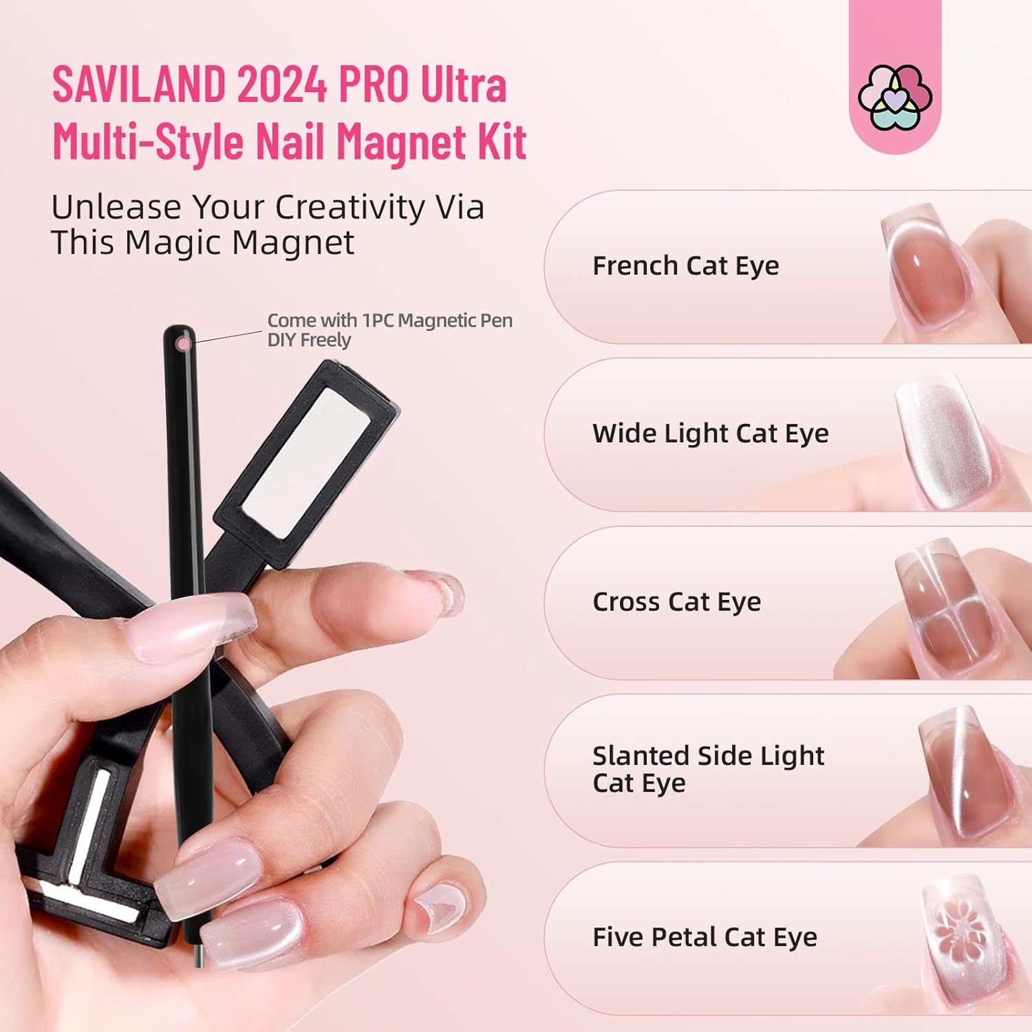 ＊imane＊シャルロット6点セット Cat Eye Polish Magnet Kit – Saviland