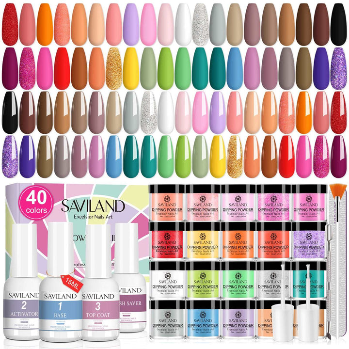 [US ONLY]49PCS Dip Powder Starter Kit - 40 Colors