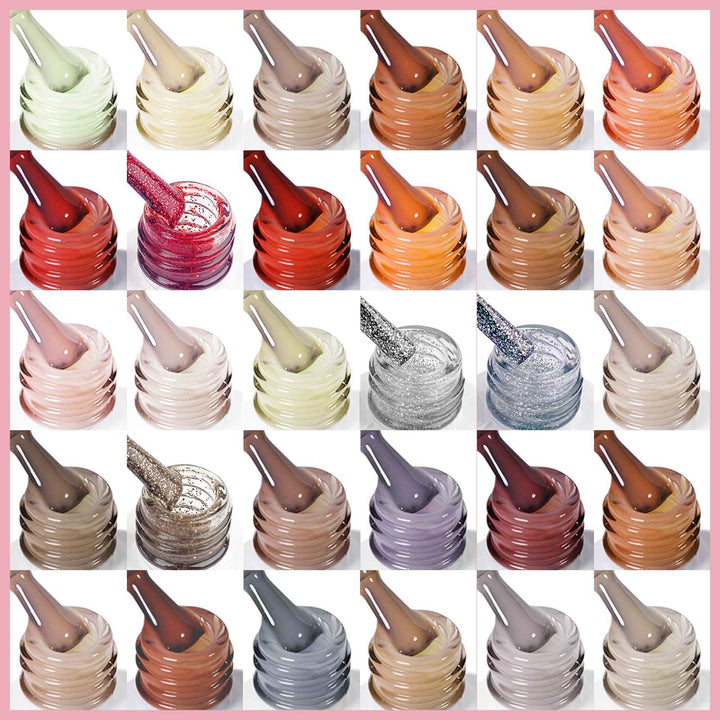 [US ONLY]33PCS Gel Nail Polish Set – 30 Colors