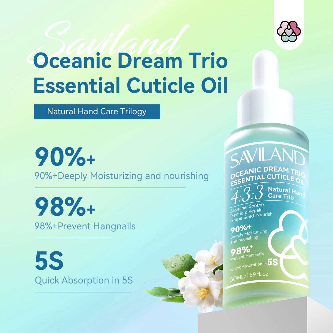 50ml Cuticle Oil for Nails Care - Fruity Natural Ingredient Vitamin C Dropper Design