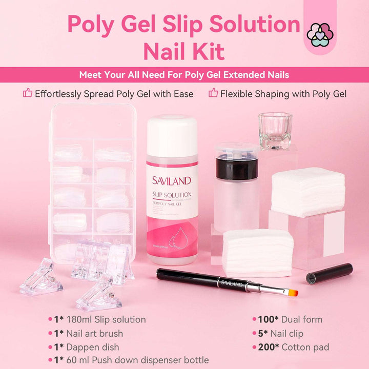 Slip Solution for Poly Nail Gel Kit - 6.09fl oz