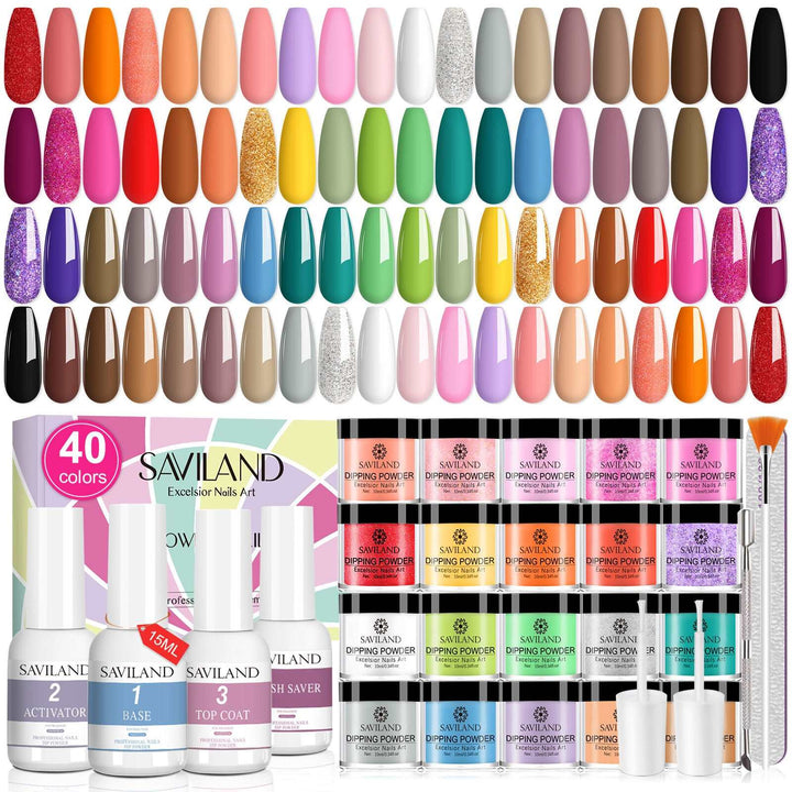 [US ONLY]49PCS Dip Powder Starter Kit - 40 Colors