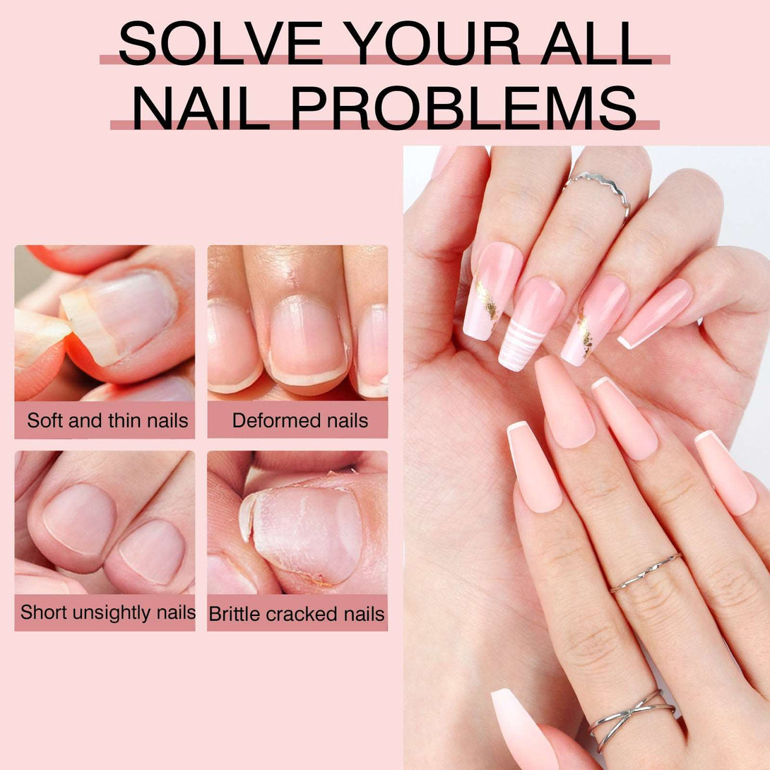 240PCS Long Coffin Full Cover False Nails Tips Kit