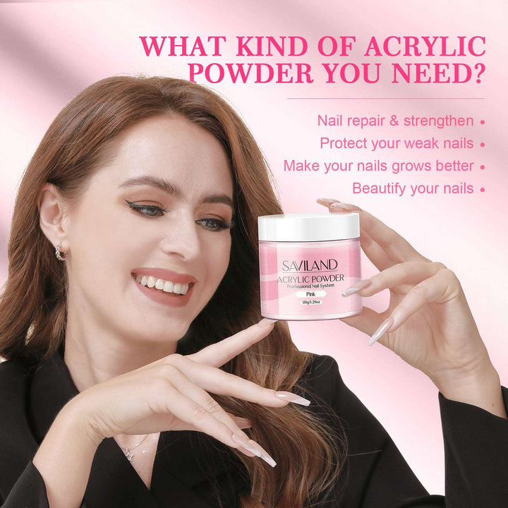 1pcs 150g Pink Acrylic Powder - 5.29OZ