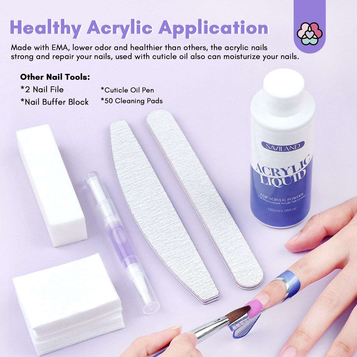 Professional Monomer Acrylic Nail Liquid – 4OZ Acrylic Liquid for Acrylic Powder