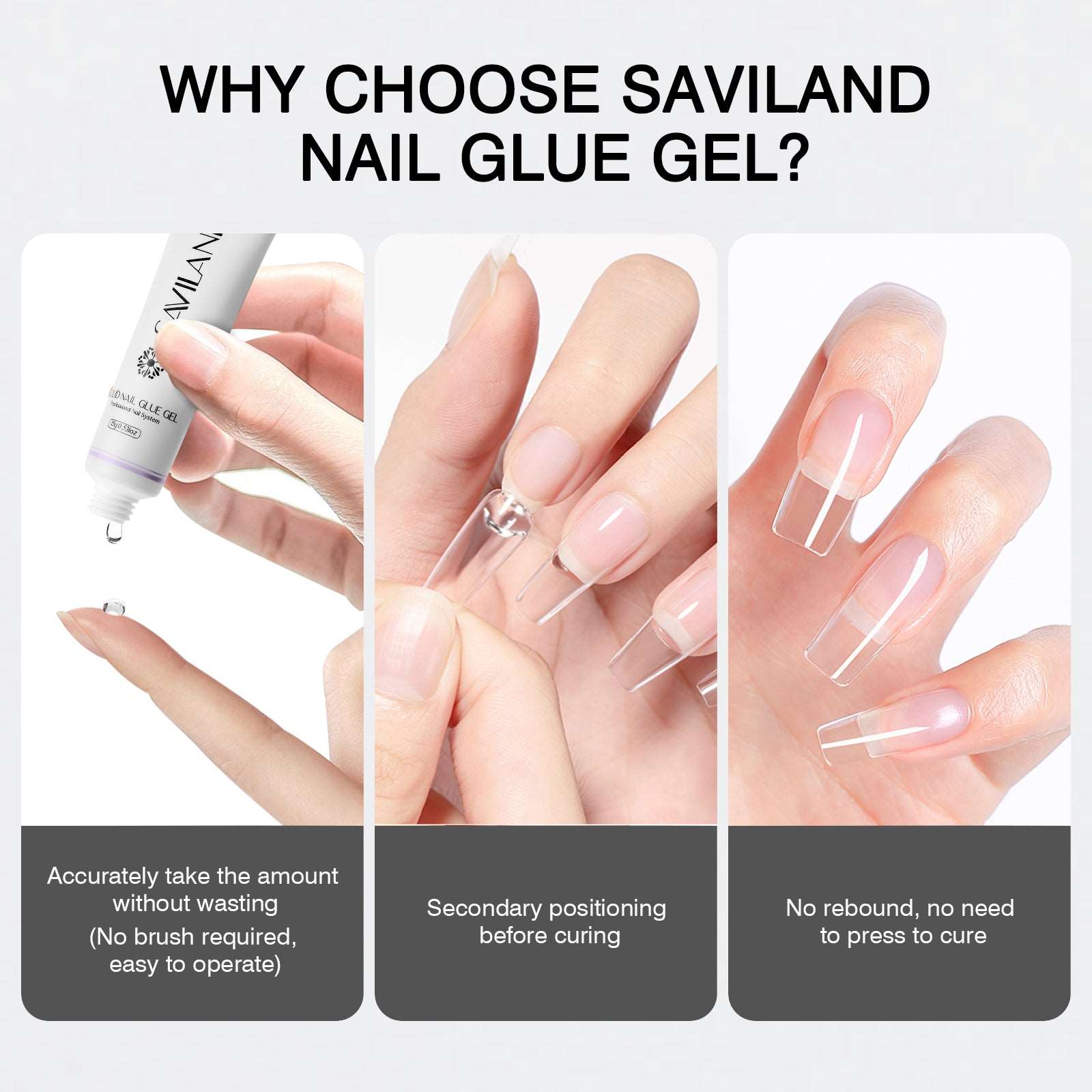 [US ONLY]15ML Solid Nail Glue Gel