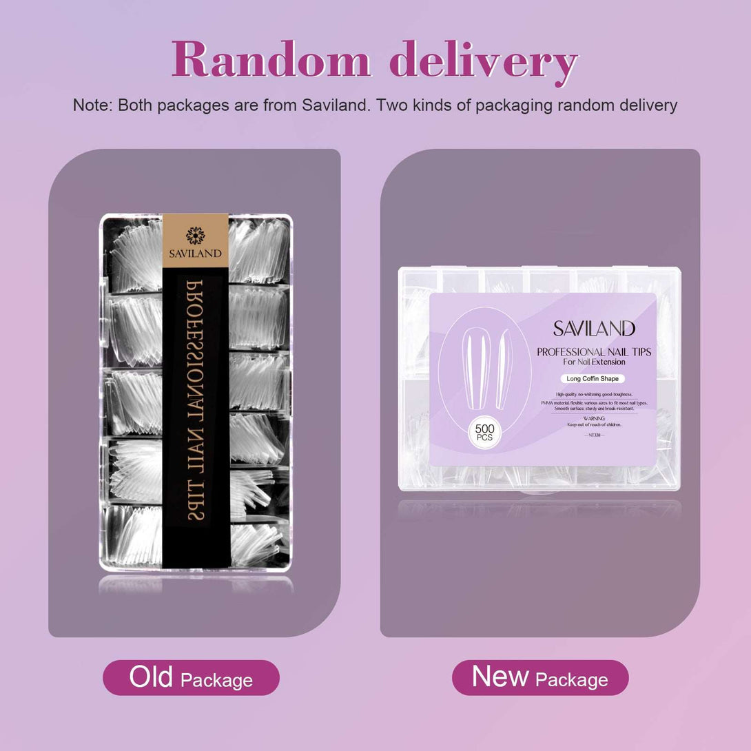 500Pcs Coffin Nail Tips