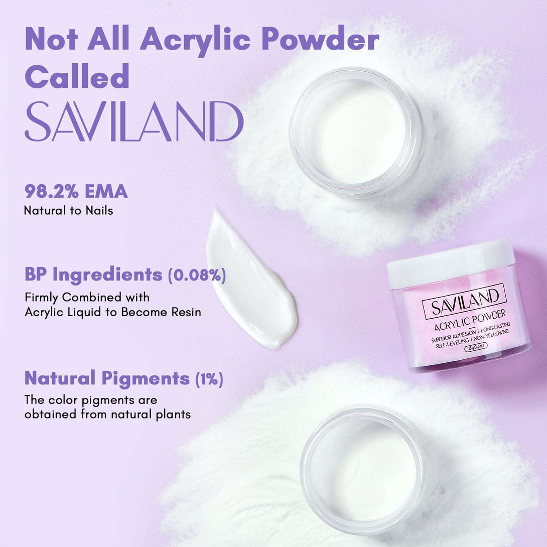 Acrylic Nail Kit for Acrylic Application - Clear/Pinks/White