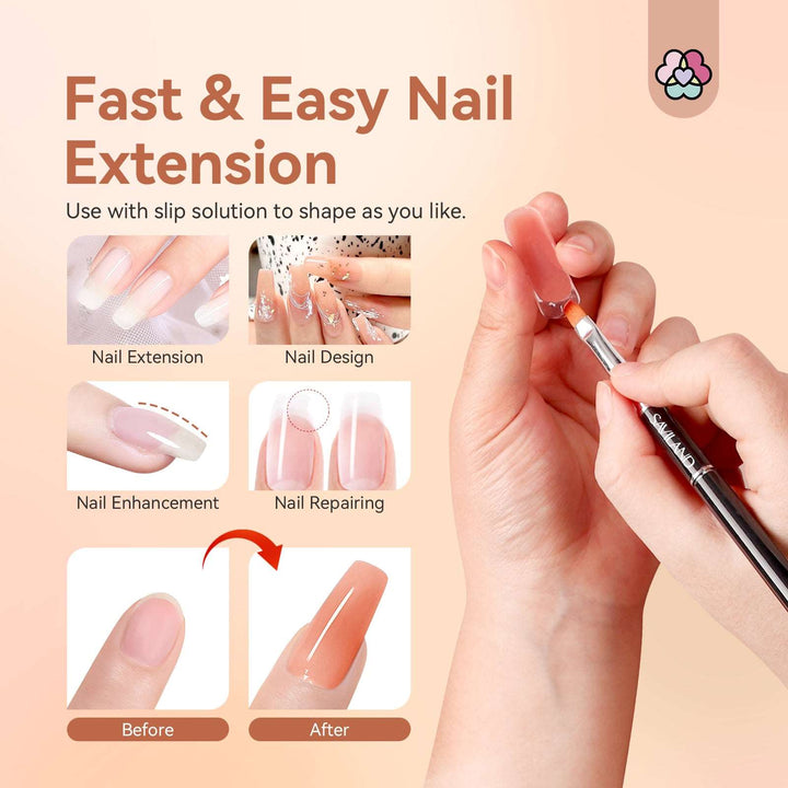 20 Colors Poly Nail Extension Gel Kit