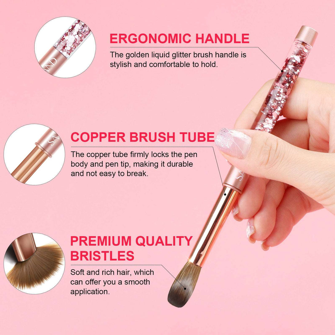 7PCS Acrylic Nail Brush Set - Size 4/6/8/10/12/14/16