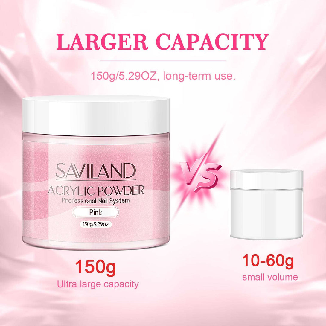 1pcs 150g Pink Acrylic Powder - 5.29OZ