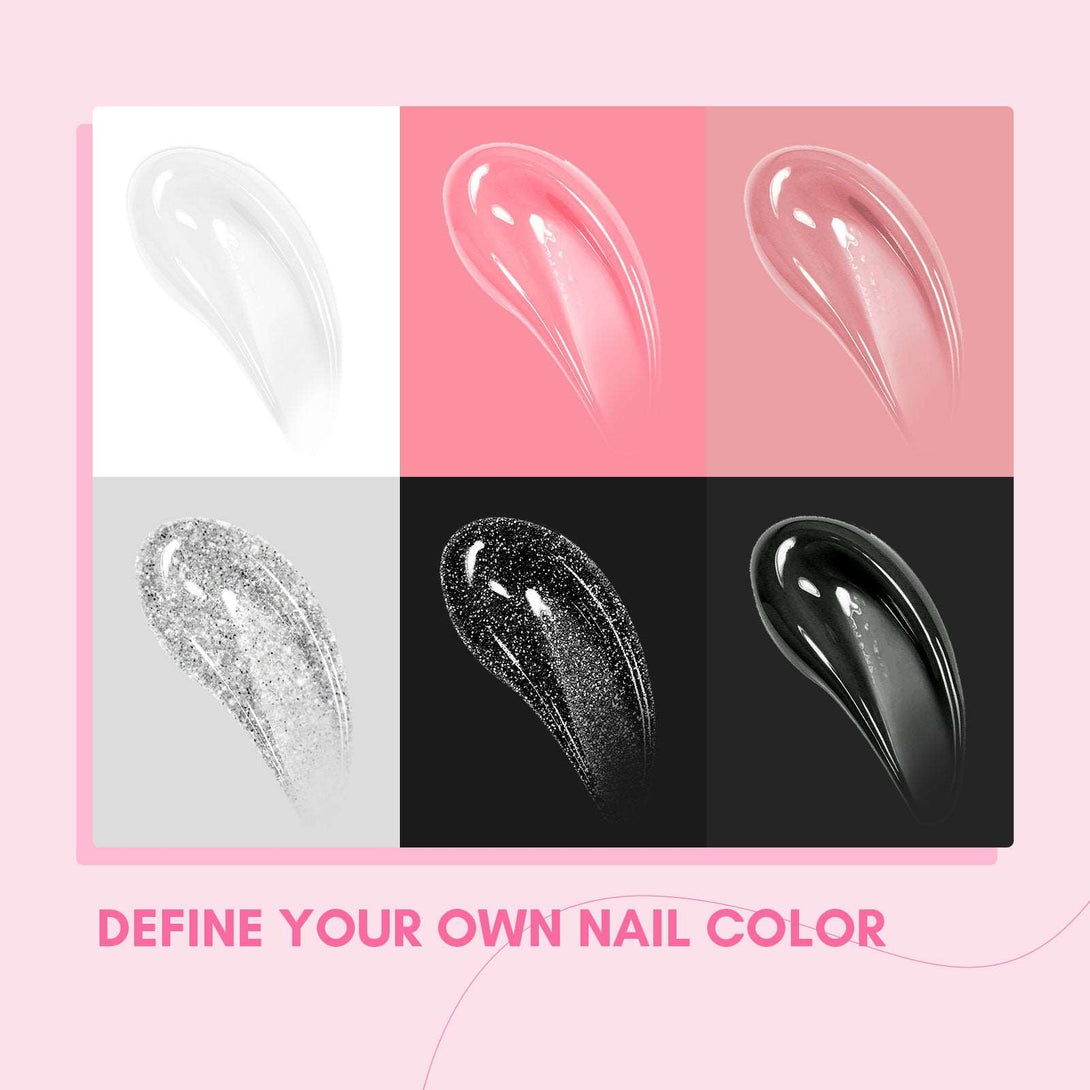Poly Gel Nail Kit with U V Light