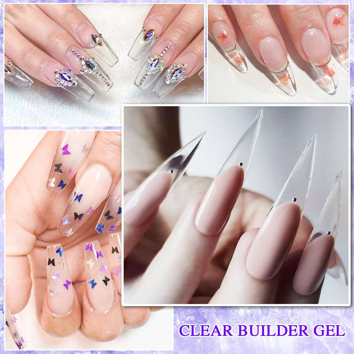 60g Clear Nail Extension Gel Set