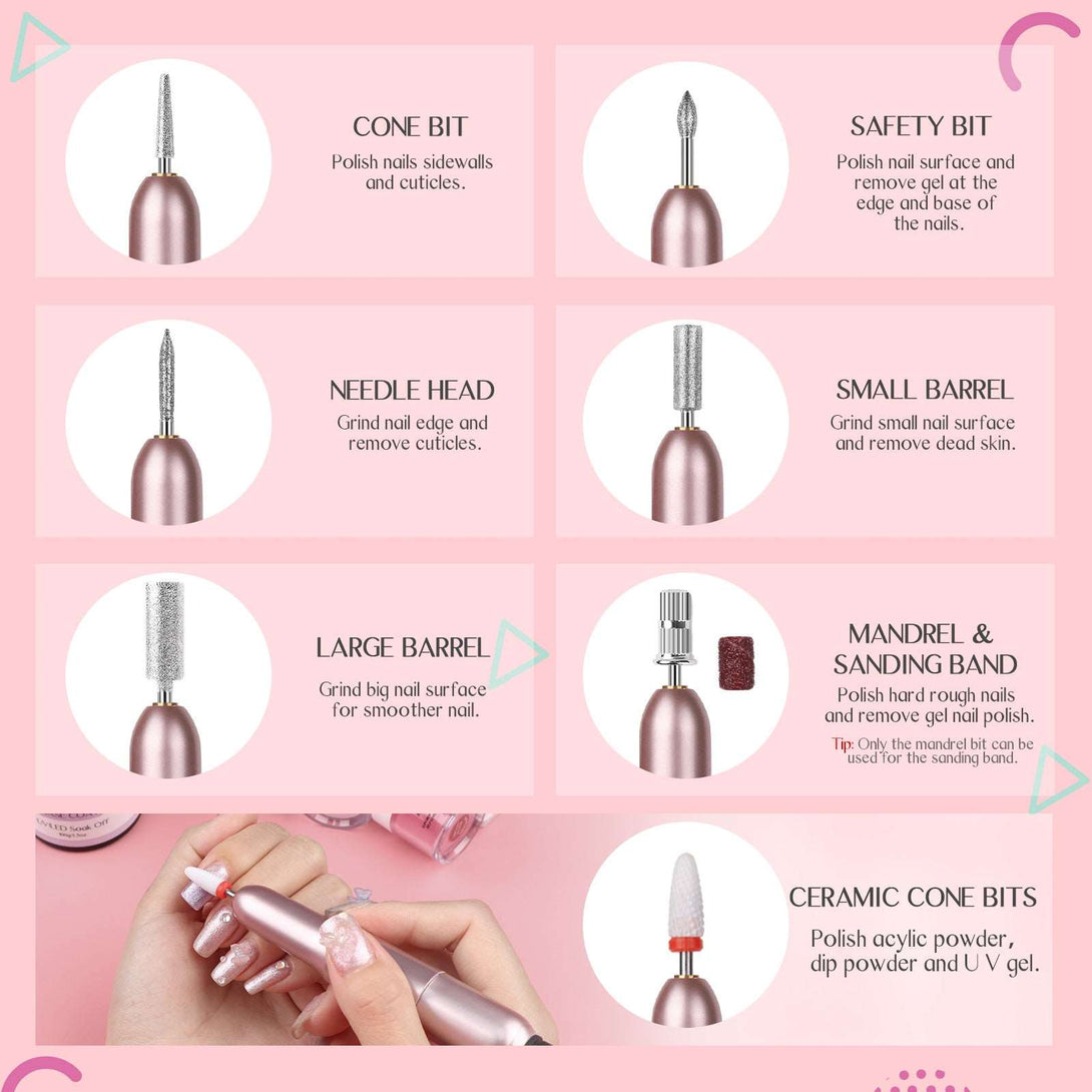 Portable Electric Nail Drill | Electronic Filing Machine