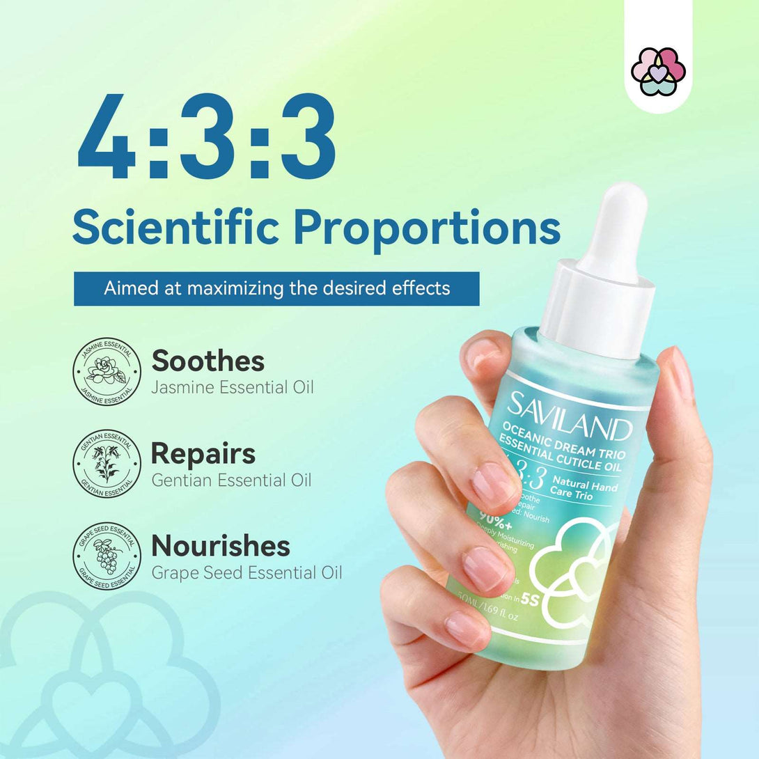 50ml Cuticle Oil for Nails Care - Fruity Natural Ingredient Vitamin C Dropper Design