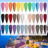 36 Colors Acrylic Powder Set -  Amalfi Collection Nail Carving