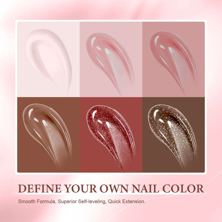All-In-One Poly Nail Gel With Lamp Nail Kit for Beginners