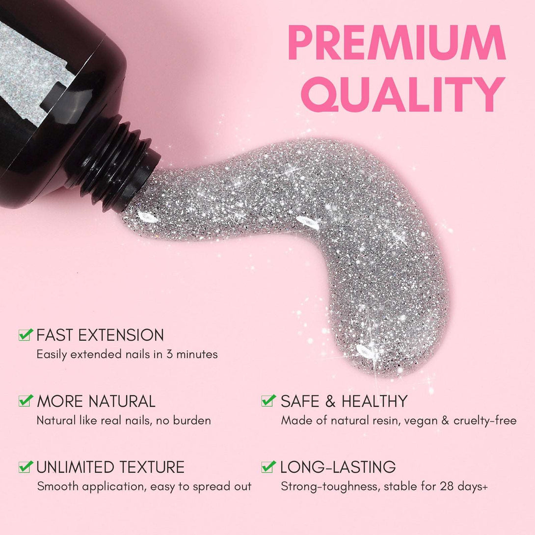 Poly Gel Nail Kit with U V Light