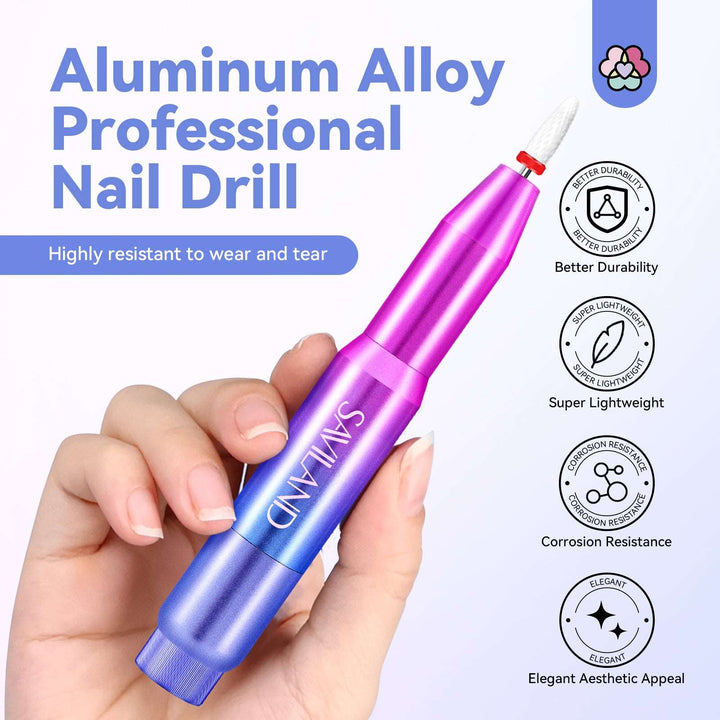 Holographic Electric Nail Drill Pro Ultra-Silence 2023: Upgraded Electric Nail File