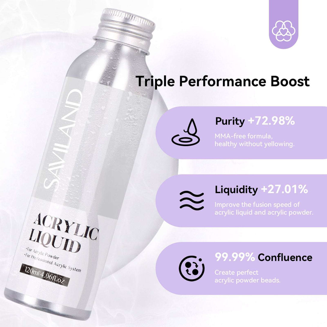 Professional Acrylic Liquid Set - 4.06fl oz EMA Acrylic Nail Liquid