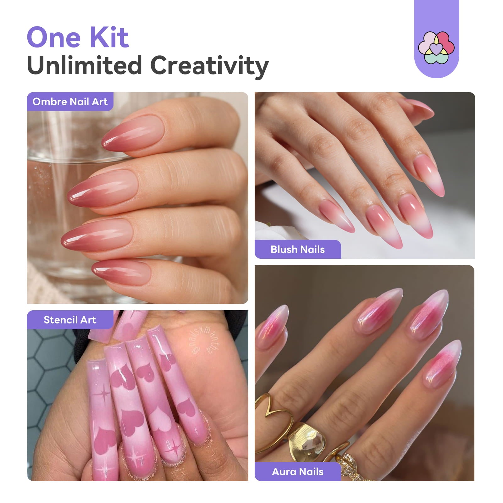 Portable Airbrush Kit for Nails with Adjustable Air Pressure