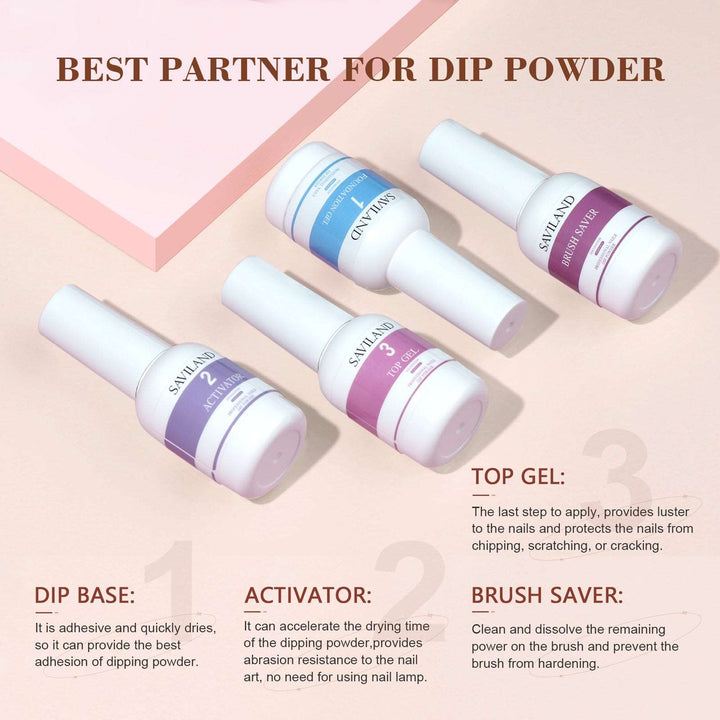 [US ONLY]49PCS Dip Nails Powder Starter Kit - 40 Colors