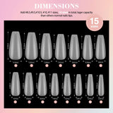 480PCS Medium Coffin - Soft Gel Nails Tips