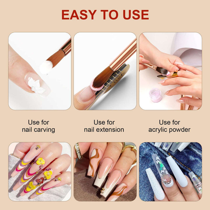A Quick Guide to Acrylic Nail Brush Sizes – Nail Company Wholesale