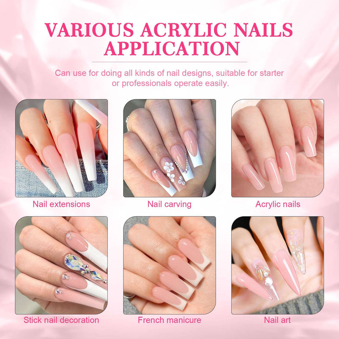 1pcs 150g Pink Acrylic Powder - 5.29OZ