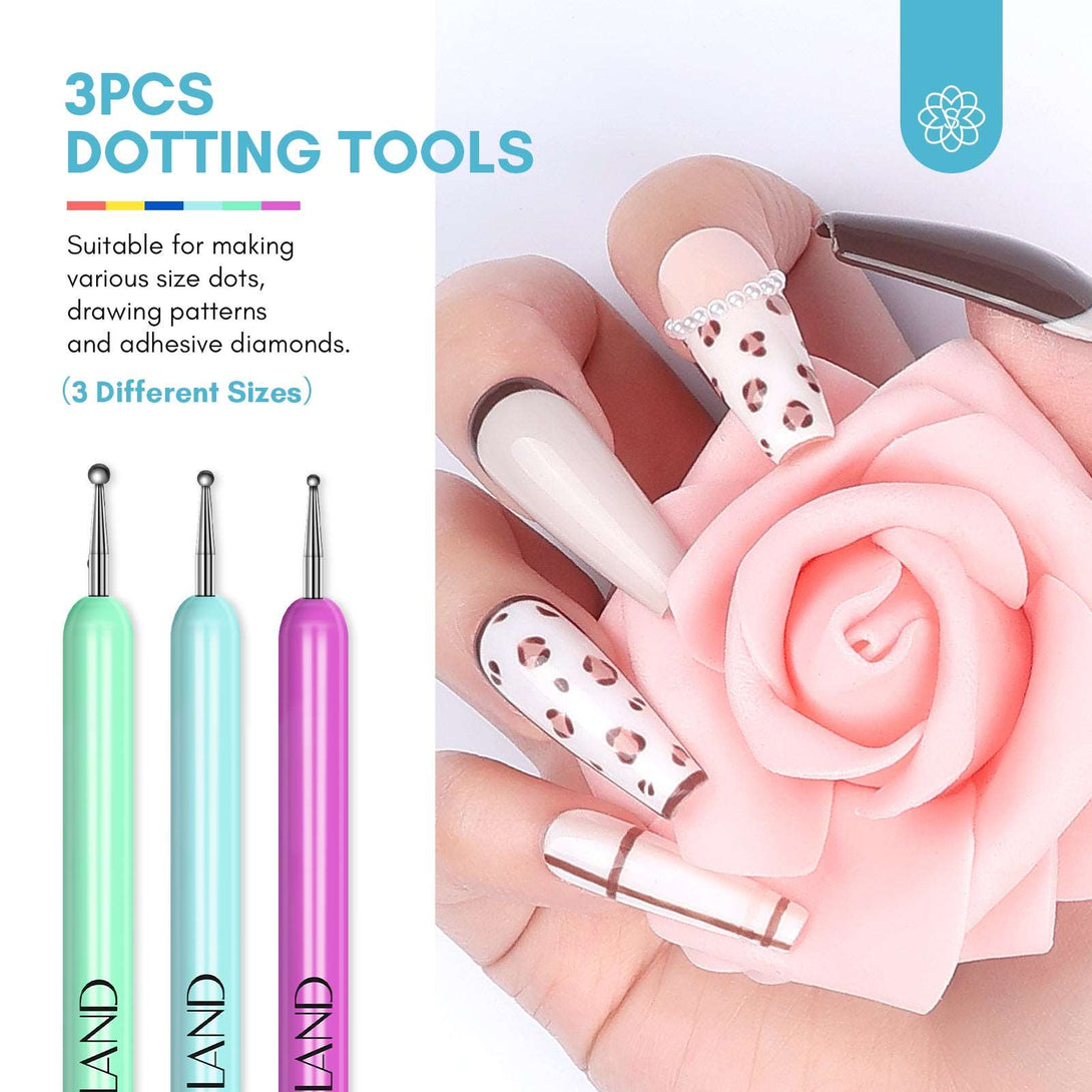 6pcs Rainbow Nail Art Brush Set