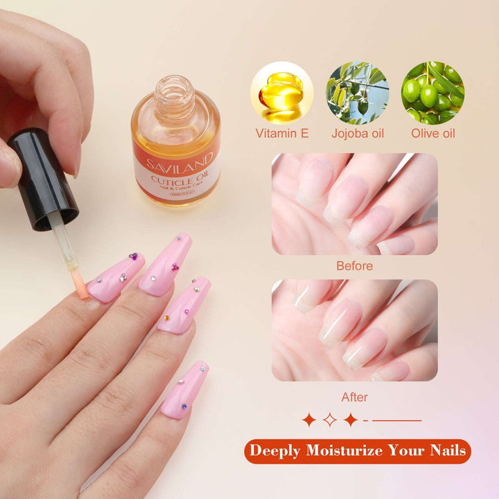 [US ONLY]6 in 1 Nail Glue - 15ml Gel Nail Glue and Cuticle Oil