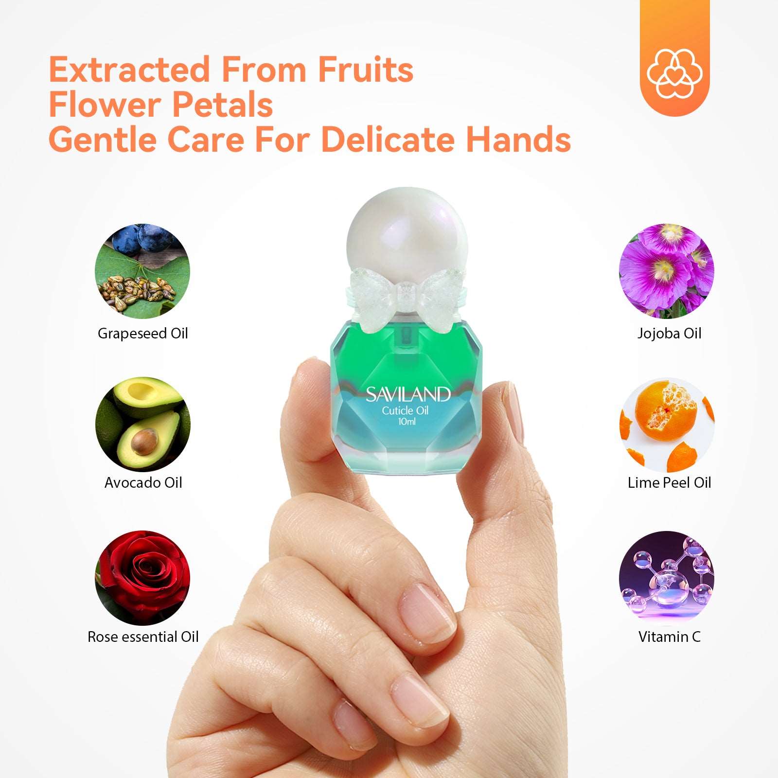3Pcs Cuticle Oil for Nails - 30ml Natural Fruit Vitamin Cuticle Oil