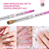Acrylic Nail Brush Set - 5pcs Size 4/8/10/12/16