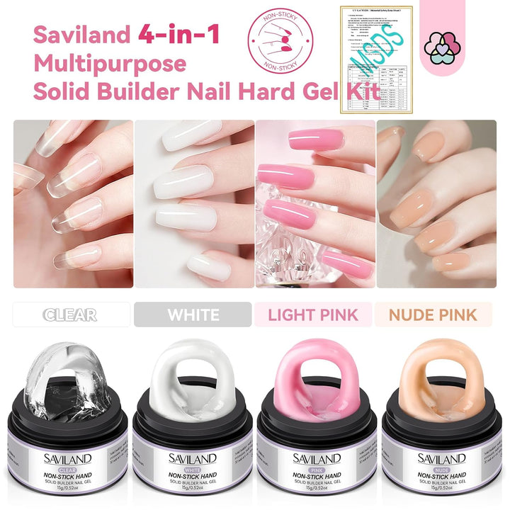 Saviland 4 in 1 nail gel kit