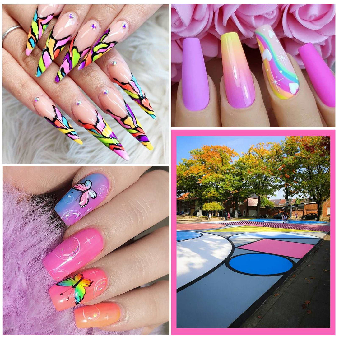 12 Colors Soak Off Gel Paint Kit | Gel Polish Kit