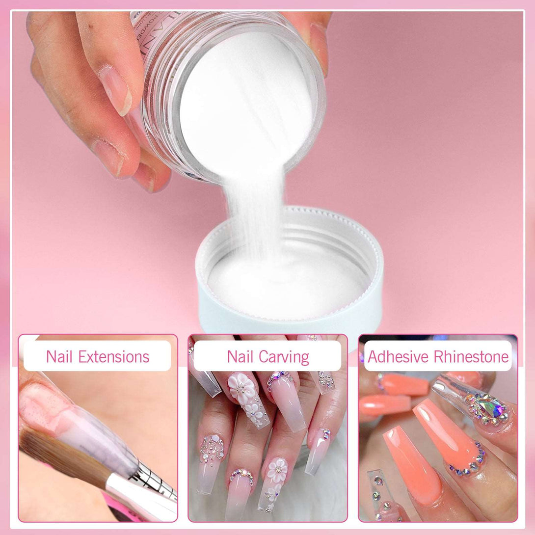 [US ONLY]1pcs 120g Crystal Clear Acrylic Powder