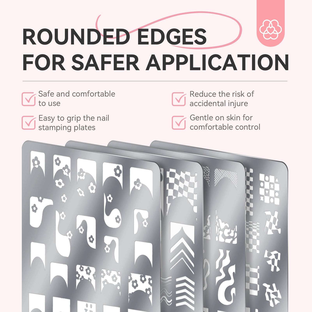 Nail Stamping Plate Set– 4PCS