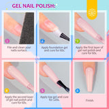 33PCS Gel Nail Polish Set – 30 Colors