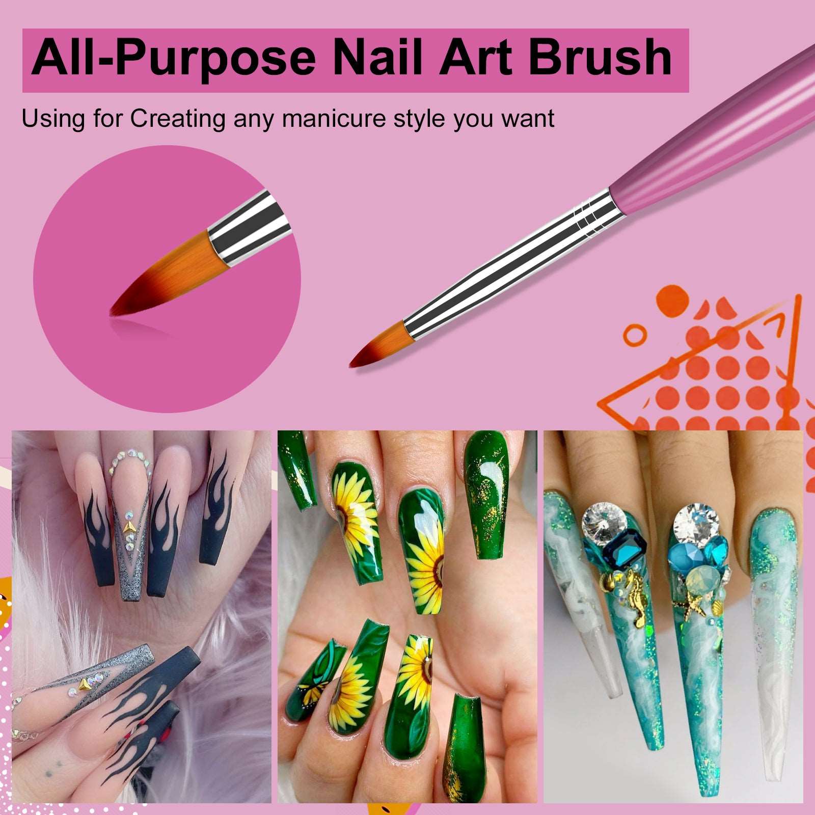 8pcs Nail Art Brush Set