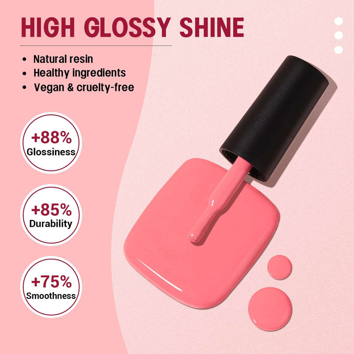 30+3PCS Jelly Gel Polish Set – Sheer Milky Nudes Pink Transparent