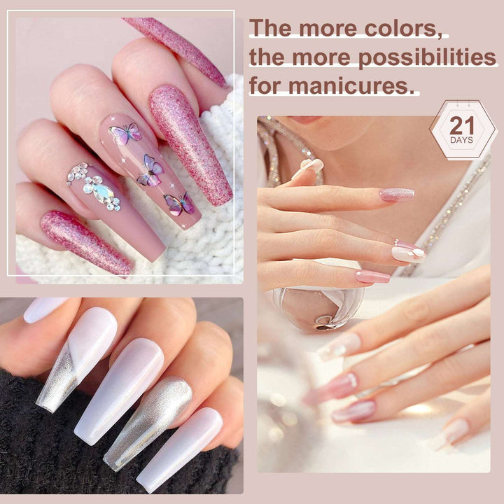 [US ONLY]33PCS Gel Nail Polish Set for Nails Art