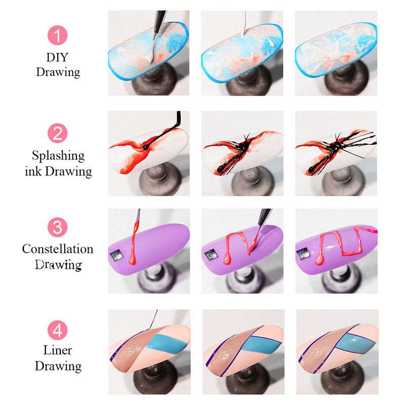 6 Colors Spider Gel Wire Drawing Gel