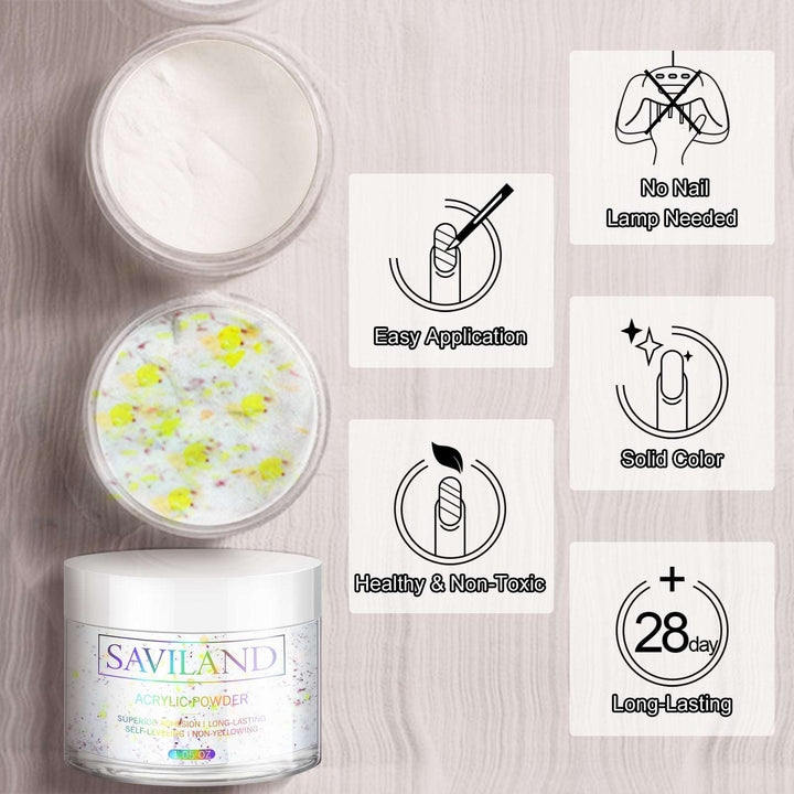  Saviland Peony Acrylic Powder - 30g Professional Acrylic Nail  Powder for Acrylic Nails Extension, 3D Nail Art Polymer Powder, No Need Nail  Lamp : Beauty & Personal Care