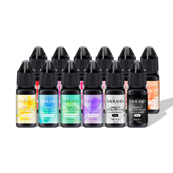 No Need for Dilution Airbrush Gel Nail Polish 12 Colors Set