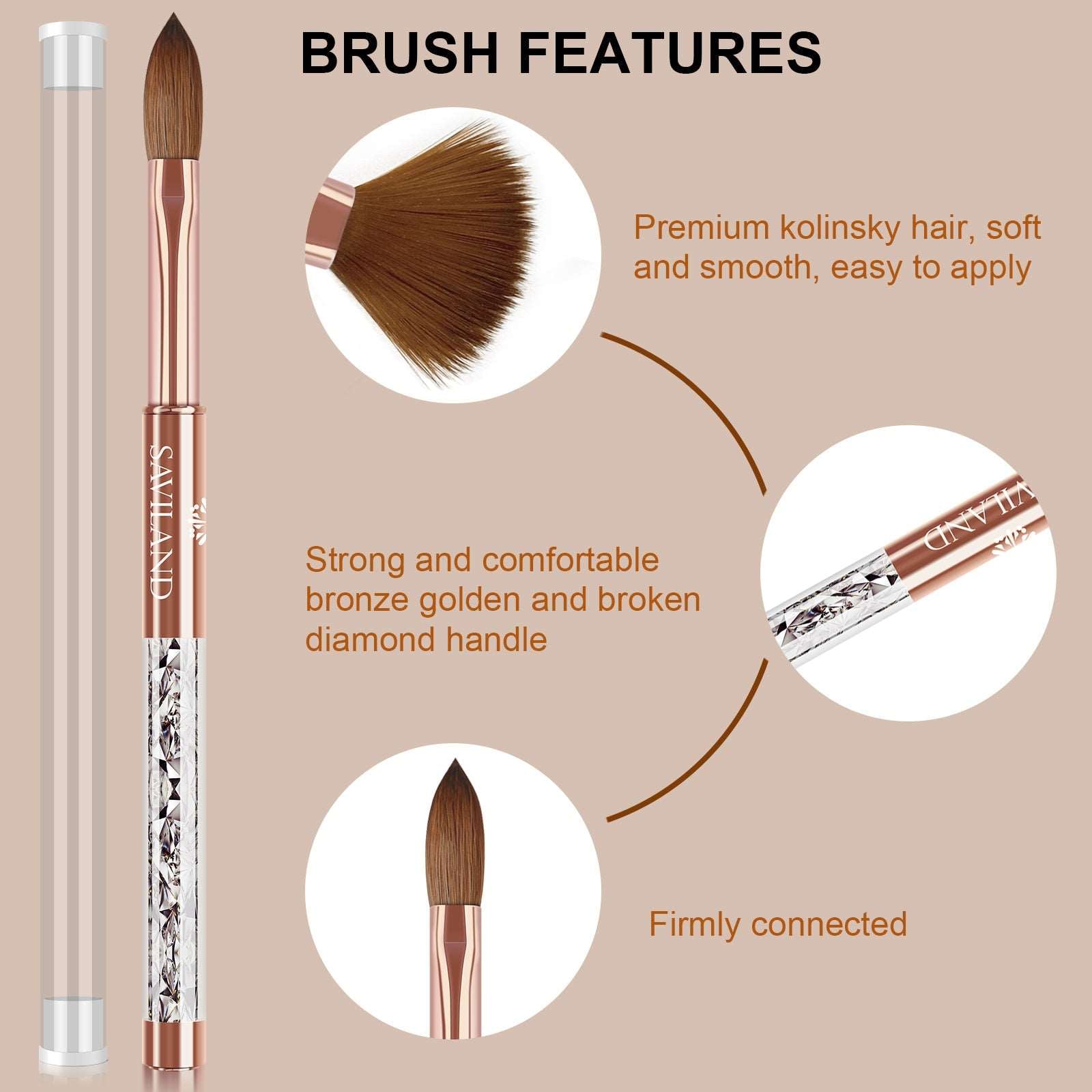 Brush bronze/nylon –