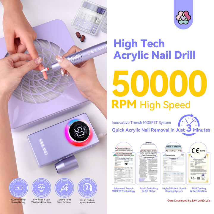 50000RPM acrylic nail drill