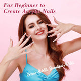 3pcs Acrylic Nail Kit with 3pcs Gel Nail Polish Kit For Beginners With Everything