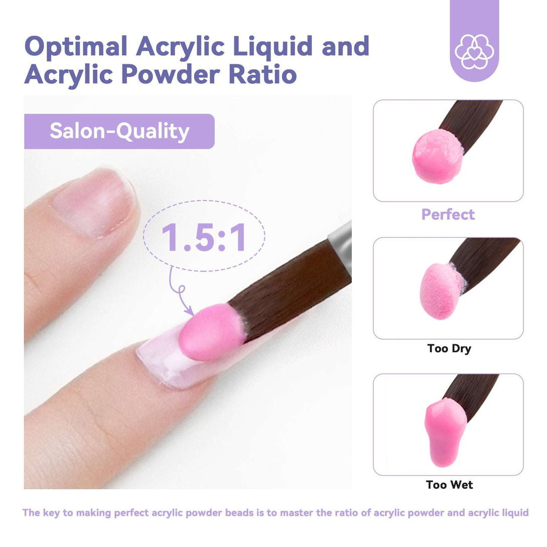 Professional Acrylic Liquid Set - 4.06fl oz EMA Acrylic Nail Liquid